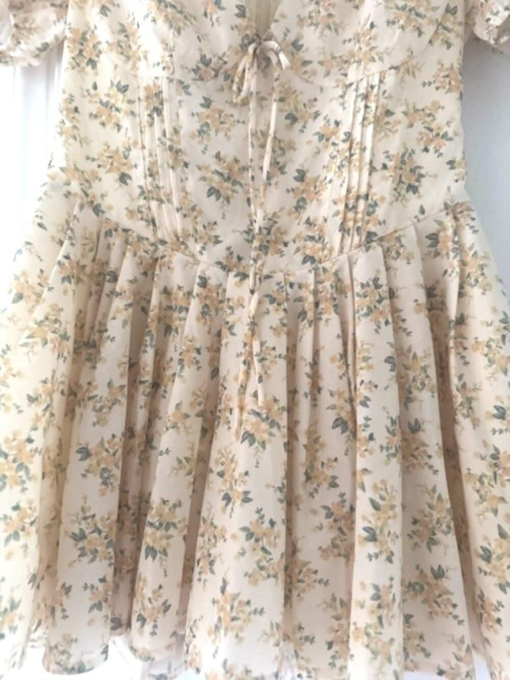 For The Love Bell Mini Dress Prairie Cottagecore Coquette Milkmaid - Picture 6 of 15